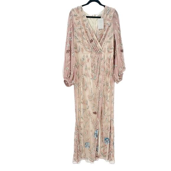 Mac Duggal 93755 Embellished Arresting Floral High Slit Dress Size 6 NWT - Picture 8 of 13